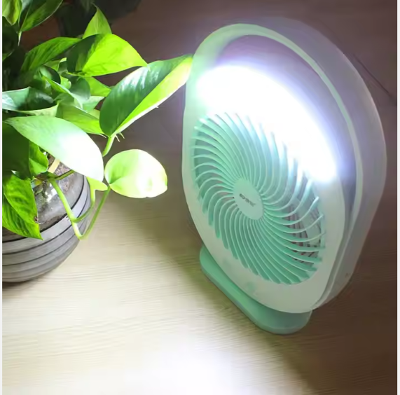 Rechargeable Fan with LED Light