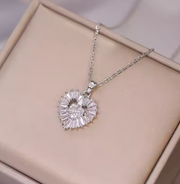 Vintage Heart-Shaped Zircon Set