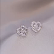 Vintage Heart-Shaped Zircon Set